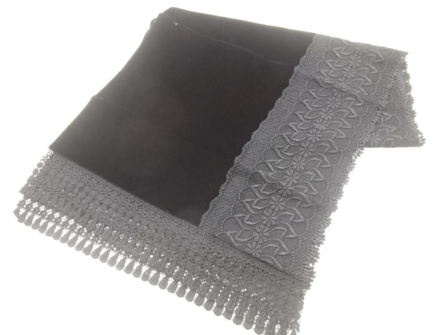 ビロードレース花模様ショール